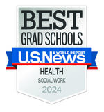 U.S. News and World Report - Best Grad Schools - Health Social Work 2024 badge
