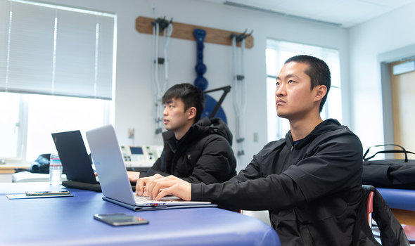 Two students in the MAHPLS program