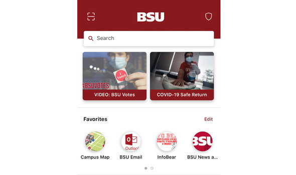 how to get bsu email on iphone