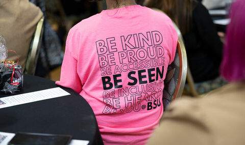 Be Seen Accessibility at BSU t-shirt